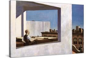 Office in a Small City, 1957-Edward Hopper-Stretched Canvas