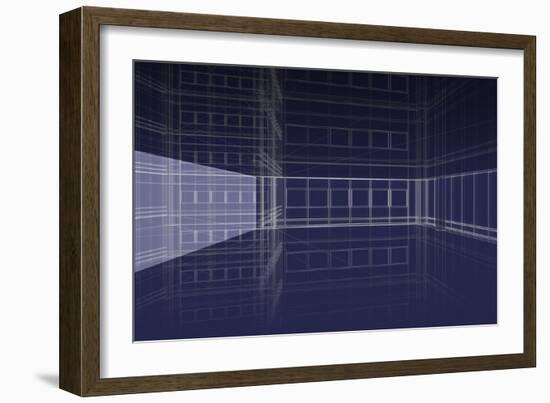 Office Interior-verticalarray-Framed Art Print