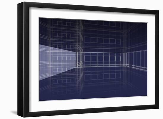 Office Interior-verticalarray-Framed Art Print