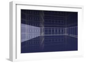 Office Interior-verticalarray-Framed Art Print