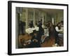 Office of the Cotton Merchants-Edgar Degas-Framed Giclee Print