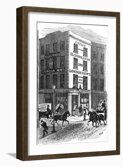 Office of the Illustrated London News, 1842-null-Framed Giclee Print