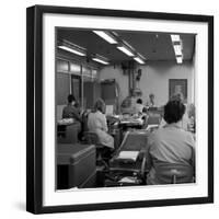 Office Scene, Park Gate Iron and Steel Co, Rotherham, South Yorkshire, 1964-Michael Walters-Framed Photographic Print