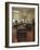 Office with Piano and Stained Glass Window-null-Framed Photographic Print