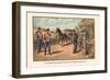 Officer and Privates of Infantry 1802-1810-Arthur Wagner-Framed Art Print