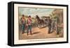 Officer and Privates of Infantry 1802-1810-Arthur Wagner-Framed Stretched Canvas