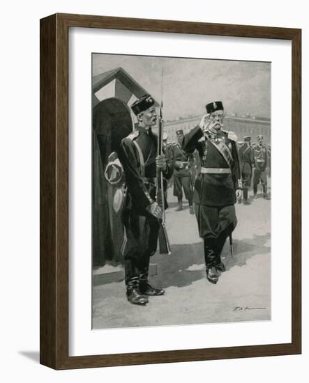 Officer and Sentinel-Frederic De Haenen-Framed Giclee Print