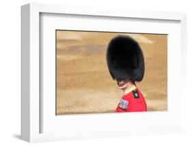 Officer at The Queen's Annual Birthday Parade Trooping the Colour-null-Framed Art Print