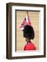 Officer at The Queen's Annual Birthday Parade Trooping the Colour-null-Framed Art Print