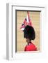 Officer at The Queen's Annual Birthday Parade Trooping the Colour-null-Framed Art Print