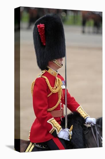Officer at the The Queen's Annual Birthday Parade Trooping the Colour-null-Stretched Canvas