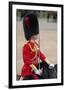 Officer at the The Queen's Annual Birthday Parade Trooping the Colour-null-Framed Art Print