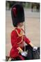 Officer at the The Queen's Annual Birthday Parade Trooping the Colour-null-Mounted Art Print