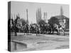 Officer Inspecting a Mounted Detatchment of the French Foreign Legion, Syria, 20th Century-null-Stretched Canvas