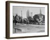 Officer Inspecting a Mounted Detatchment of the French Foreign Legion, Syria, 20th Century-null-Framed Photographic Print