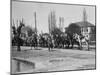 Officer Inspecting a Mounted Detatchment of the French Foreign Legion, Syria, 20th Century-null-Mounted Photographic Print