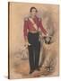 Officer of a Battalion Company, 1840-null-Stretched Canvas