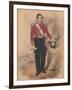 Officer of a Battalion Company, 1840-null-Framed Giclee Print