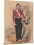 Officer of a Battalion Company, 1840-null-Mounted Giclee Print