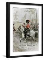 Officer of Hussars, 1889-Jean Baptiste Edouard Detaille-Framed Giclee Print