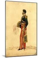 Officer of the 13th Light Dragoons in Levée Dress, C.1830-Richard Dighton-Mounted Giclee Print