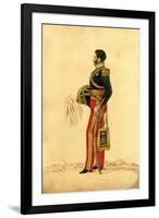 Officer of the 13th Light Dragoons in Levée Dress, C.1830-Richard Dighton-Framed Giclee Print