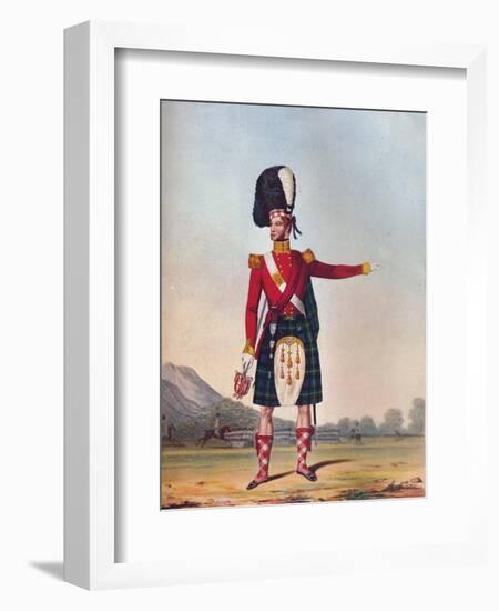 Officer of the 92nd Highland Regiment of Foot, C1833. (1914)-null-Framed Giclee Print