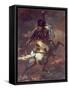 Officer of the Chasseurs Charging on Horseback-Théodore Géricault-Framed Stretched Canvas