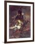 Officer of the Chasseurs Charging on Horseback-Théodore Géricault-Framed Giclee Print