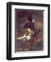 Officer of the Chasseurs Charging on Horseback-Théodore Géricault-Framed Giclee Print