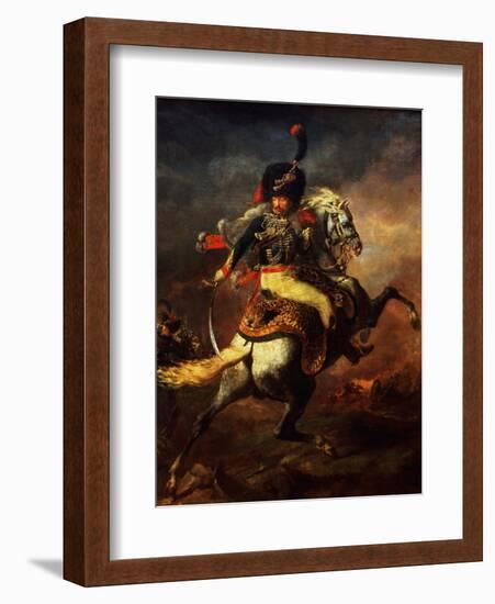 Officer of the Hussars, 1814-Théodore Géricault-Framed Giclee Print