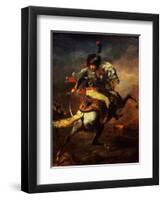 Officer of the Hussars, 1814-Théodore Géricault-Framed Giclee Print