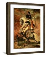 Officer of the Hussars on Horseback, 1812/16-Théodore Géricault-Framed Giclee Print