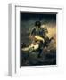 Officer of the Hussars-Théodore Géricault-Framed Art Print