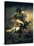 Officer of the Hussars-Théodore Géricault-Stretched Canvas