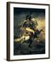 Officer of the Hussars-Théodore Géricault-Framed Art Print