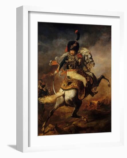 Officer of the Imperial Guard-Théodore Géricault-Framed Giclee Print