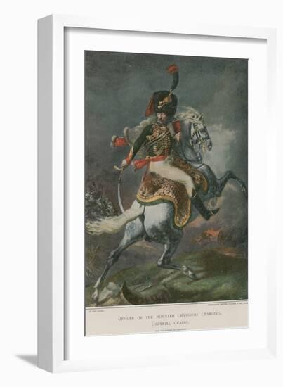 Officer of the Mounted Chasseurs Charging-Théodore Géricault-Framed Giclee Print