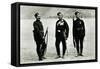 Officer, Sergeant and Private of the 5th Gurkha Rifles, 1897-null-Framed Stretched Canvas
