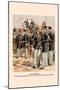 Officers and Enlisted Men, Cavalry, Artillery, Infantry in Full Dress-H.a. Ogden-Mounted Art Print