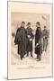 Officers and Enlisted Men in Overcoats and Capes-H.a. Ogden-Mounted Art Print