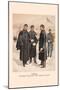 Officers and Enlisted Men in Overcoats and Capes-H.a. Ogden-Mounted Art Print