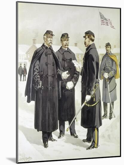 Officers and Enlisted Men-H.a. Ogden-Mounted Giclee Print