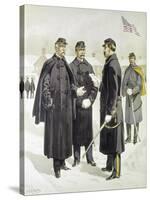 Officers and Enlisted Men-H.a. Ogden-Stretched Canvas