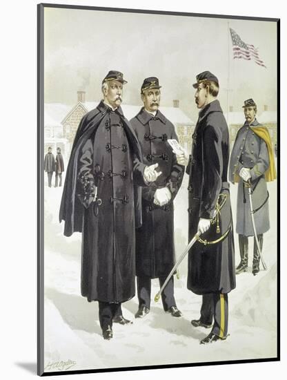 Officers and Enlisted Men-H.a. Ogden-Mounted Giclee Print