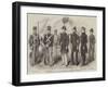 Officers and Marines of the United States' Steam-Frigate Susquehanna-Robert Thomas Landells-Framed Giclee Print