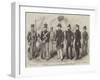 Officers and Marines of the United States' Steam-Frigate Susquehanna-Robert Thomas Landells-Framed Giclee Print