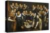 Officers and Other Civic Guardsmen of the XIth District of Amsterdam-Jan Tengnagel-Stretched Canvas
