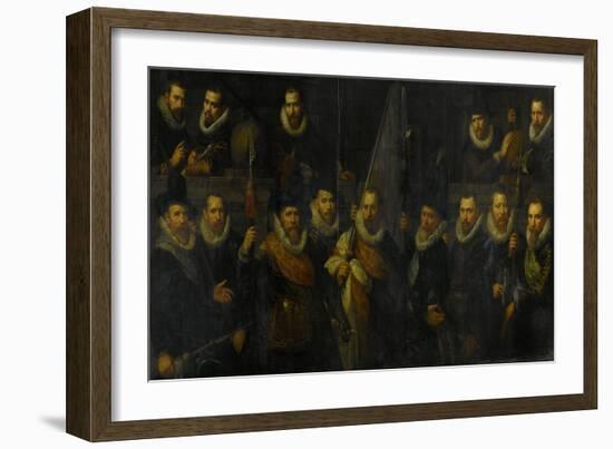 Officers and Other Marksmen of the III District in Amsterdam-Paulus Moreelse-Framed Art Print