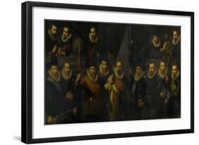 Officers and Other Marksmen of the III District in Amsterdam-Paulus Moreelse-Framed Art Print